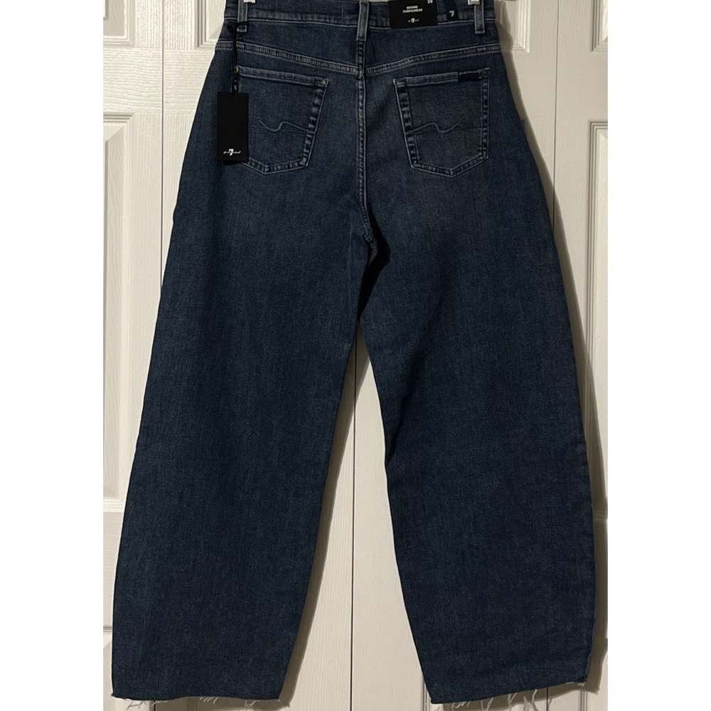 7 For All Mankind NWT Bonnie Curvilinear Barrel Leg High Rise Jean SZ 29 (30x30) - Picture 13 of 13